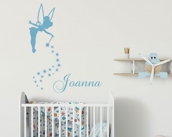 Fairy with Girls Name Decal